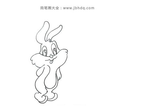 简笔画教程画想吃胡萝卜的小兔子