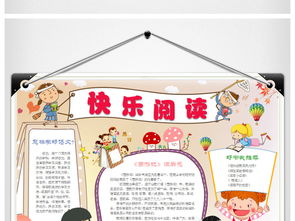 读书小报word模板下载图片素材wps9.12mb课文阅读手抄报大全读书手抄报