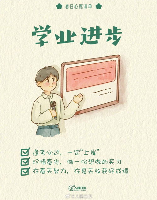 收藏打卡领取你的手账风春日心愿清单