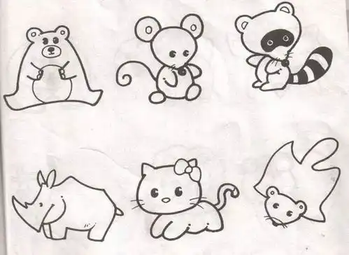 素材一些动物简笔画素材