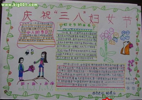 三八妇女节手抄报图片23张