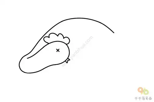 烧鸡简笔画怎么画