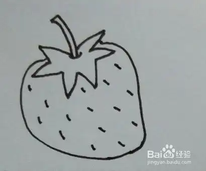 水果画法教程草莓葡萄樱桃菠萝简笔画