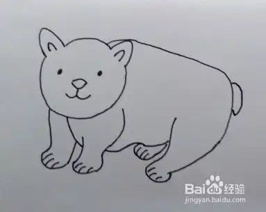 简笔画北极熊怎么画,如何画北极熊