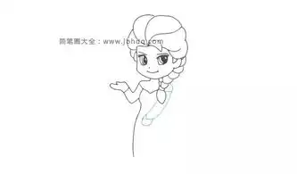 冰雪奇缘中艾莎的画法