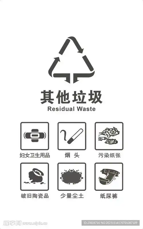 垃圾分类其他垃圾设计图