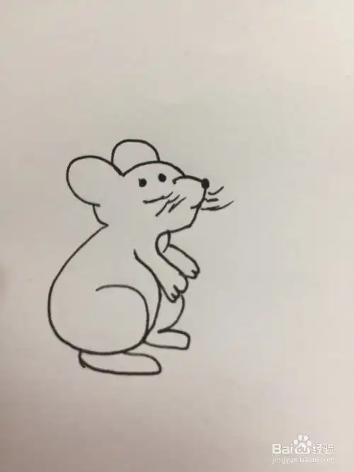 老鼠的简笔画