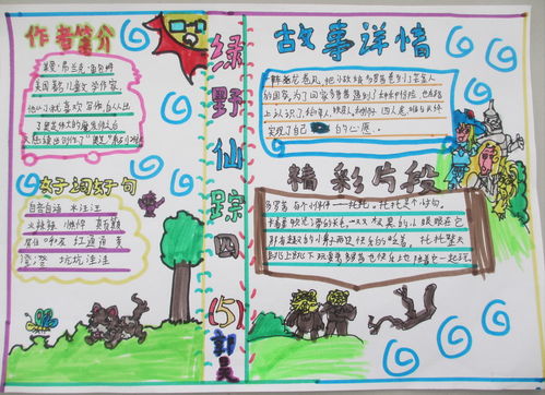 小学生绿野仙踪手抄报图片