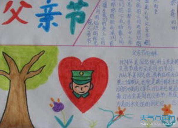 2020父亲节手抄报2020父亲节手抄报大全漂亮