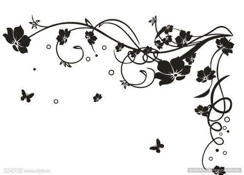 花矢量图设计图花边花纹
