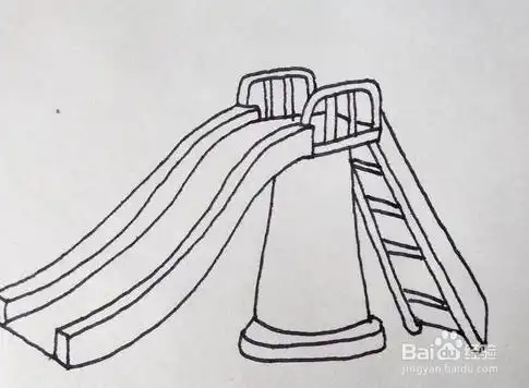 怎么画滑滑梯简笔画