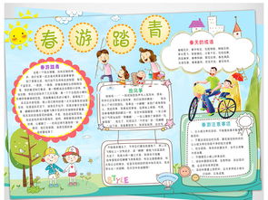 春天来了小报春游亲子郊游植树手抄小报模板图片素材worddoc下载20.27mb保护环境手抄报大全环保手抄报