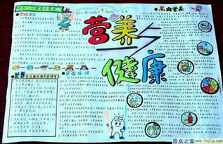 营养与健康手抄报,学霸来看一看巴要有照片呢