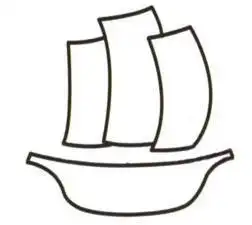 每日一画5步学会帆船简笔画,能乘风破浪