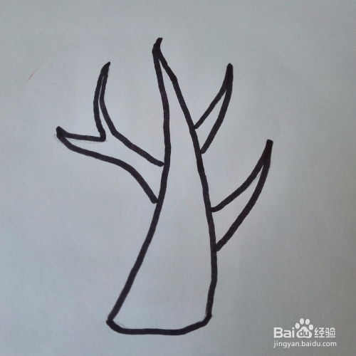 简单的大树简笔画法
