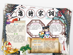 古诗小报读书诗歌古典文学名著电子手抄报图片素材psd模板下载168.39mb传统国学手抄报大全读书手抄报