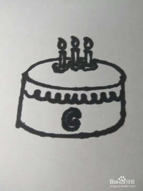 生日蛋糕的简笔画怎么画呢如何画生日蛋糕
