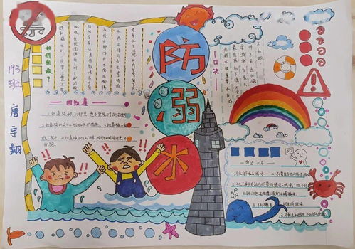 快来围观长沙市中小学生防溺水手抄报作品展示开始啦第二期