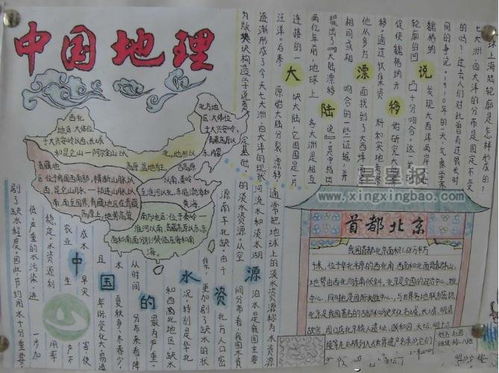 关于中国地理手抄报图片4幅