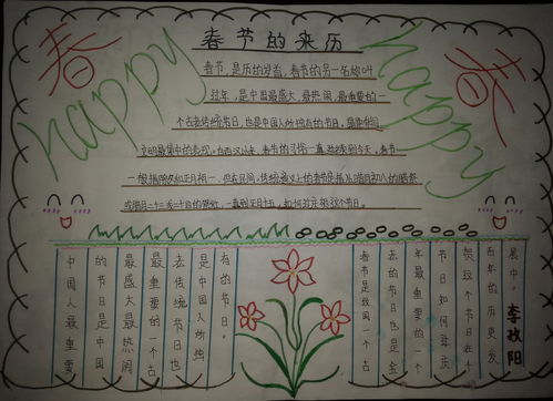 四年级春节手抄报图片大全