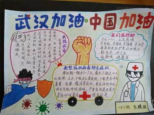 城中小学少先队大队部开展疫情防控,人人有责手抄报活动
