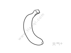 香蕉简笔画香蕉的画法步骤