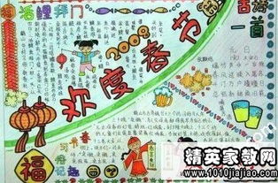 欢度春节手抄报内容