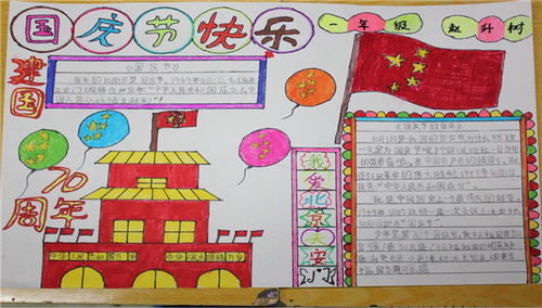 商州区第三小学开展庆祝建国70周年,我为祖国绘蓝图手抄报评选活动
