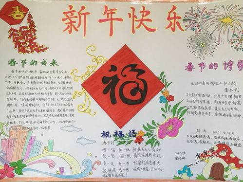 新年快乐手抄报图片大全