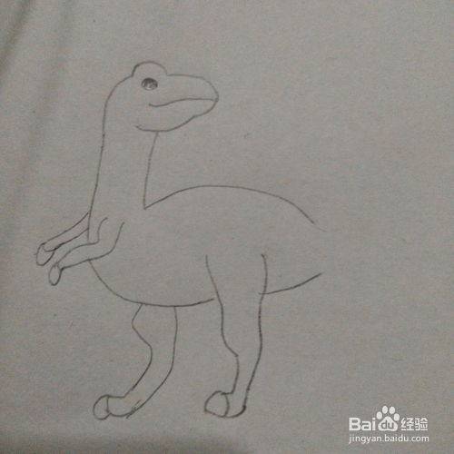 亲子手工简笔画小恐龙绘画