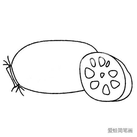 莲藕简笔画