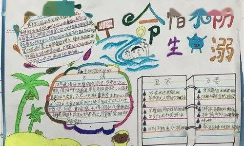 防溺水手抄报大全是作业更是警示教育