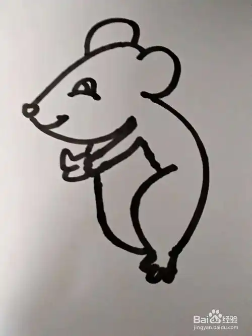 小老鼠的简笔画怎么画