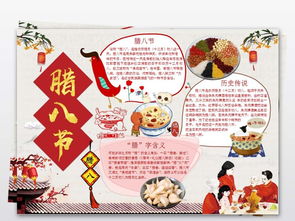 word腊八节小报春节手抄报新年电子小报图片素材wps模板下载2.12mb元旦手抄报大全节日手抄报