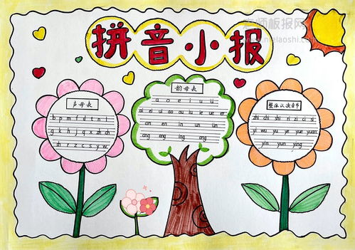 一年级语文拼音小报给孩子收藏韵母声母整体认读
