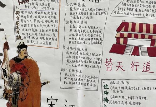 试看书林隐处几多俊逸儒流初三a部语文组举办水浒传手抄报评比大赛