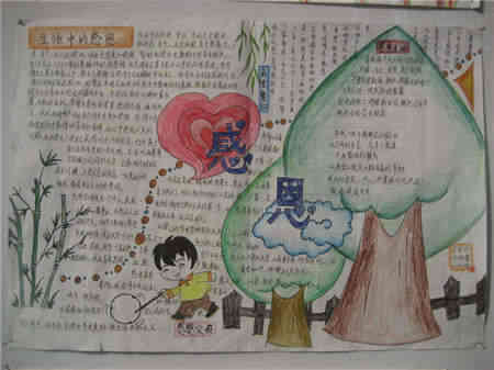 感恩节手抄报感恩朋友