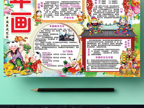 年画小报狗年春节新年传统习俗门神手抄小报素材图片psd模板下载150.53mb元旦手抄报大全节日手抄报