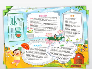 原创处暑小报二十四节气手抄报传统节日电子小报图片素材worddoc模板下载71.22mb校园安全手抄报大全安全健康手抄报