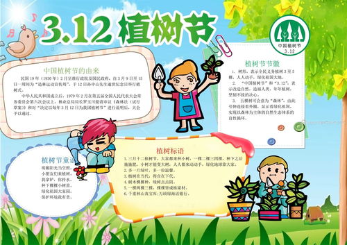 精美的植树节手抄报word模板合集