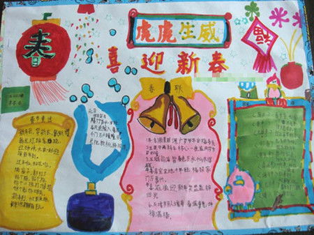 迎新年手抄报中国的新年