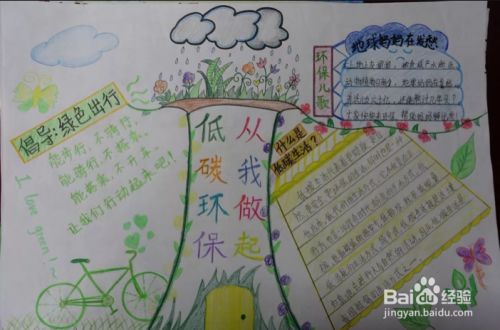 节能手抄报简单漂亮的