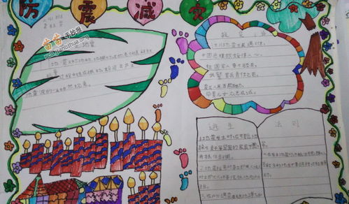防震减灾手抄报图片