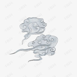 白色水墨祥云云纹插画素材图片免费下载高清psd千库网图片编号11302307