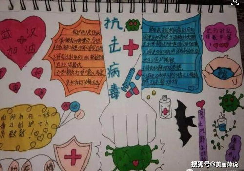 小学生众志成城抗疫情手抄报致敬钟南山院士手抄报