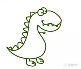 儿童简笔画之小恐龙